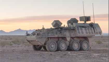 The Directed Energy Maneuver-Short Range Air Defense system is a 50kW-class laser designed to protect divisions and brigade combat teams against unmanned aircraft systems, rotary and fixed-wing threats, rockets, artillery, and mortars. Photo credit: Jim Kendall, Army